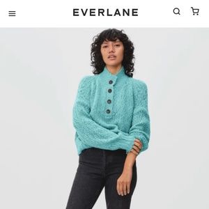 NWT Everlane Lofty-Knit Henley Sweater
